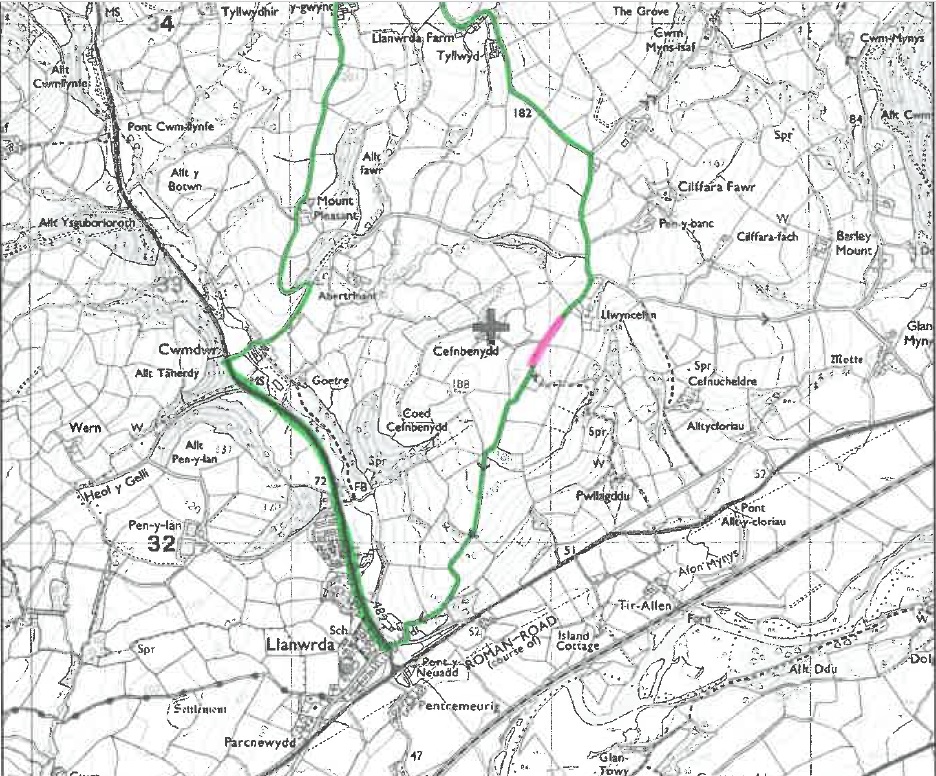 Road closure map Llanwrda